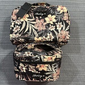 BNWT Hurley Floral Travel, make up, toiletry travel bag Set
